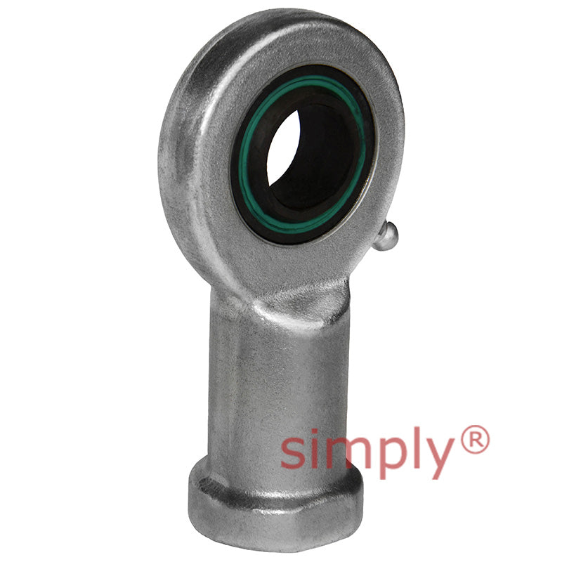 Fluro EIL102RS Left Hand Zinc Plated Steel Female Plain Rod End M10 Thread
