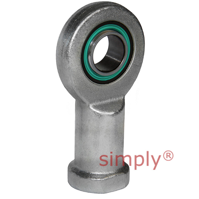 Fluro EI30D2RS Right Hand Zinc Plated Steel Maintenance Free Female Plain Rod End M30x2 Thread