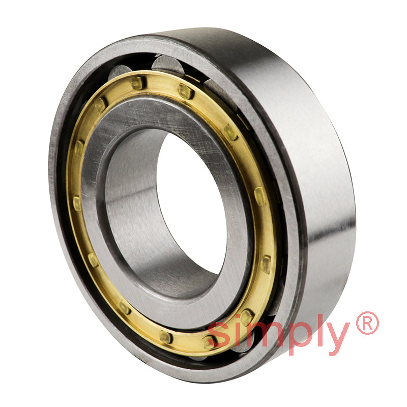 N307EM Single Row Cylindrical Bearing Brass Cage Extra Load 35x80x21mm