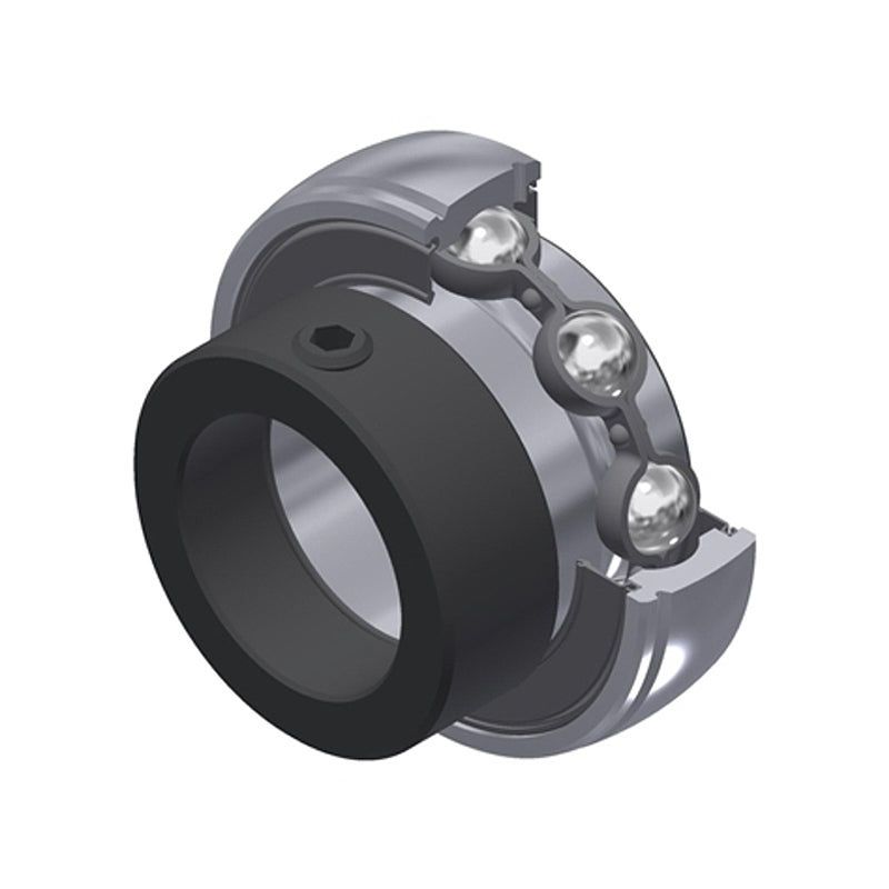 SNR ES205G1N Metric Flatback Grooved Spherical Outer Bearing Insert 25mm Bore 52mm Outside Diameter with Eccentric Collar - Allow 2-3 Days
