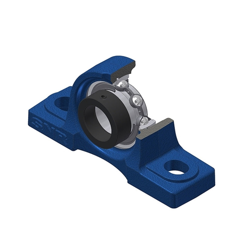 SNR ESP204 Metric Cast Iron Two Bolt Pillow / Plummer Block Housing with 20mm Eccentric Collar Insert - Allow 2-3 Days