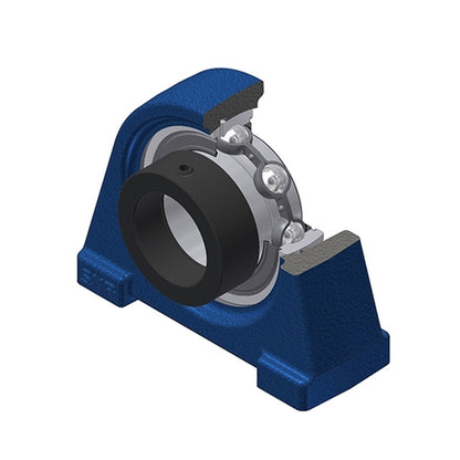 SNR ESPAE209 Threaded Base Small Footprint Metric Pillow / Plummer Block Housing with Eccentric Collar Insert 45mm Bore - Allow 2-3 Days