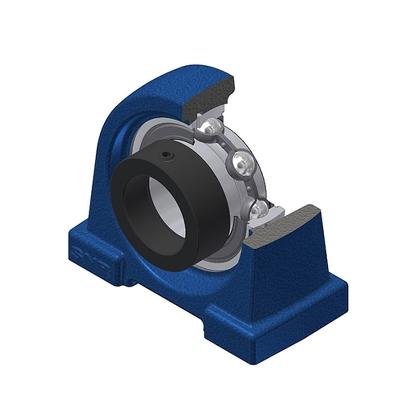 SNR ESPG204 Threaded Base Small Footprint Metric Pillow / Plummer Block Housing Supplied with Eccentric Collar Insert 20mm Bore - Allow 2-3 Days