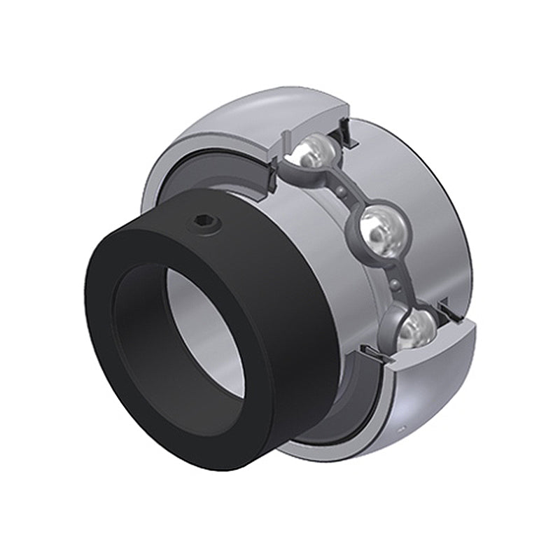 SNR EX208G2L4 Metric Full Width Spherical Outer Bearing Insert 40mm Bore 80mm Outside Diameter with Eccentric Collar and Multi Lip Seals - Allow 2-3 Days