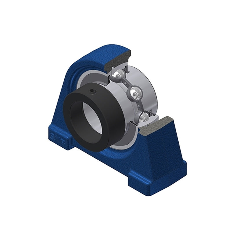 SNR EXPAE201 Threaded Base Small Footprint Metric Pillow / Plummer Block Housing with Eccentric Collar Insert 12mm Bore - Allow 2-3 Days