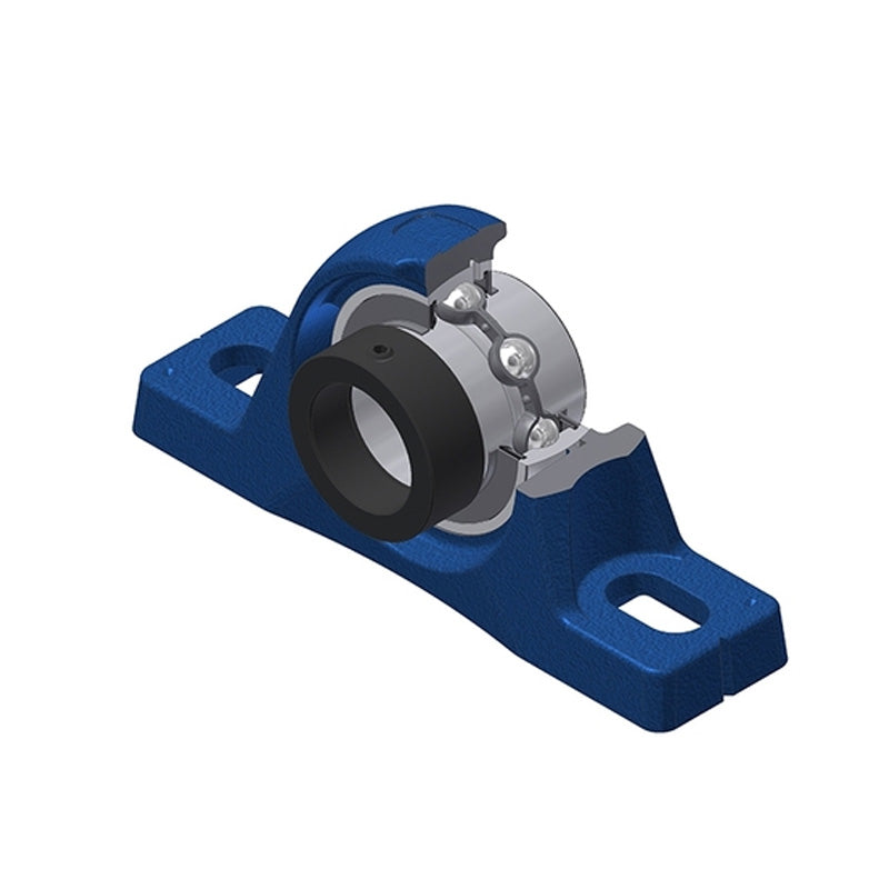 SNR EXPLE204-12 Imperial Cast Iron Two Bolt Pillow / Plummer Block Housing with 3/4 inch Eccentric Collar Insert - Allow 2-3 Days