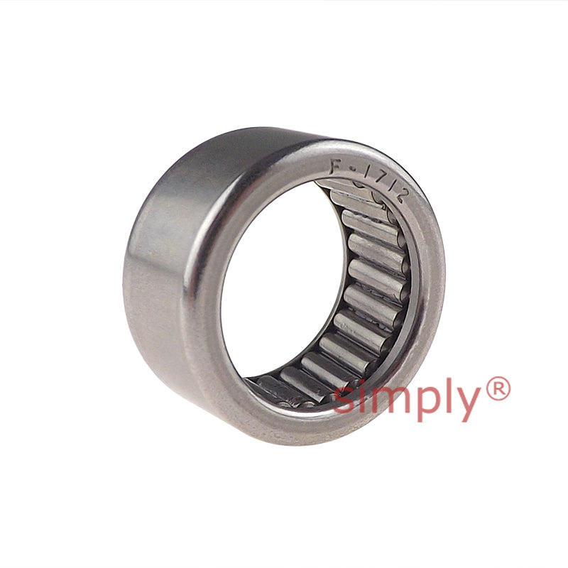 Budget F-1712 Imperial Drawn Cup Open End Type Full Complement Needle Roller Bearing 17x23x12mm
