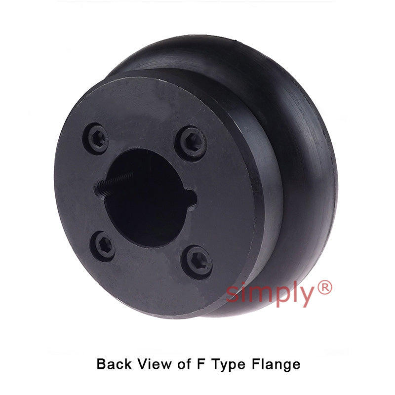 Major Brand F40F/F40B Inner Facing Taper Bore/Pilot Bored Tyre Drive Coupling Assembly with Fire Resistant Antistatic (F.R.A.S) Tyre