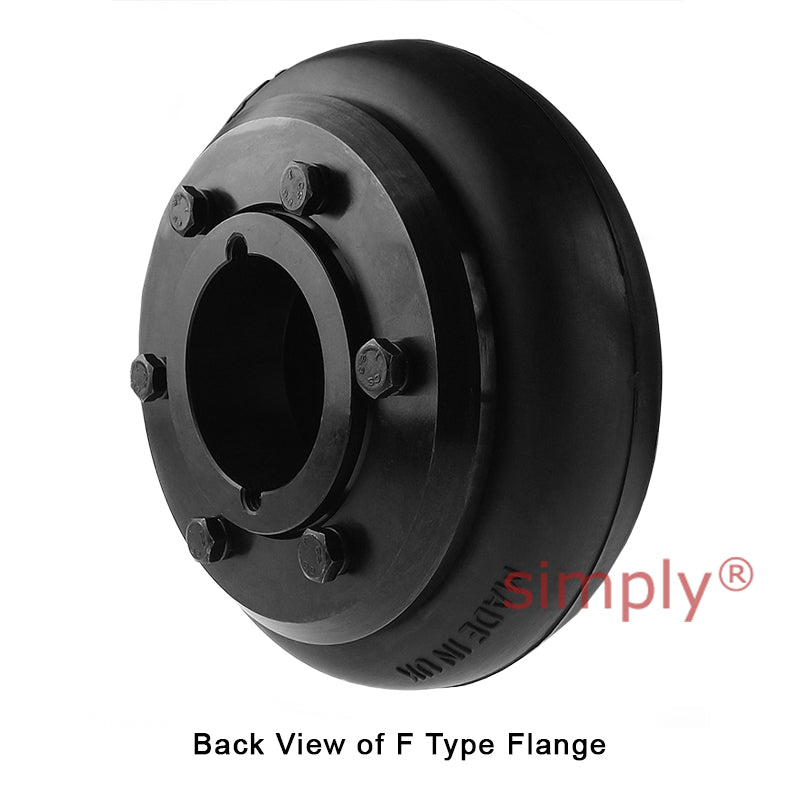 Major Brand F90H/F90F Inner/Outer Facing Taper Bores Type Tyre Drive Coupling Assembly with Fire Resistant Antistatic (F.R.A.S) Tyre