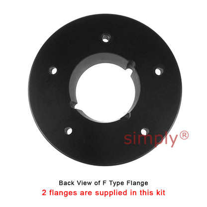 Major Brand F70F/F70F Inner Facing Taper Bores Type Tyre Drive Coupling Assembly with Natural Rubber Tyre