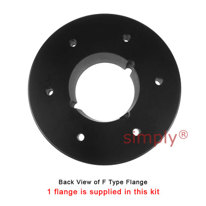 Major Brand F100F/F100B Inner Facing Taper Bore/Pilot Bored Type Tyre Drive Coupling Assembly with Natural Rubber Tyre