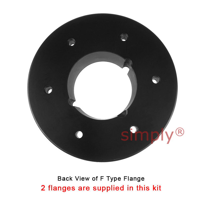 Major Brand F100F/F100F Inner Facing Taper Bores Type Tyre Drive Coupling Assembly with Fire Resistant Antistatic (F.R.A.S) Tyre