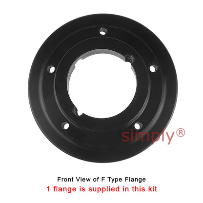 Major Brand F70F/F70B Inner Facing Taper Bore/Pilot Bored Type Tyre Drive Coupling Assembly with Natural Rubber Tyre