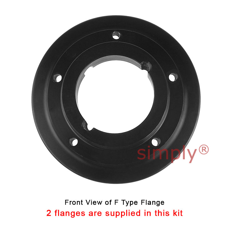 Major Brand F70F/F70F Inner Facing Taper Bores Type Tyre Drive Coupling Assembly with Fire Resistant Antistatic (F.R.A.S) Tyre