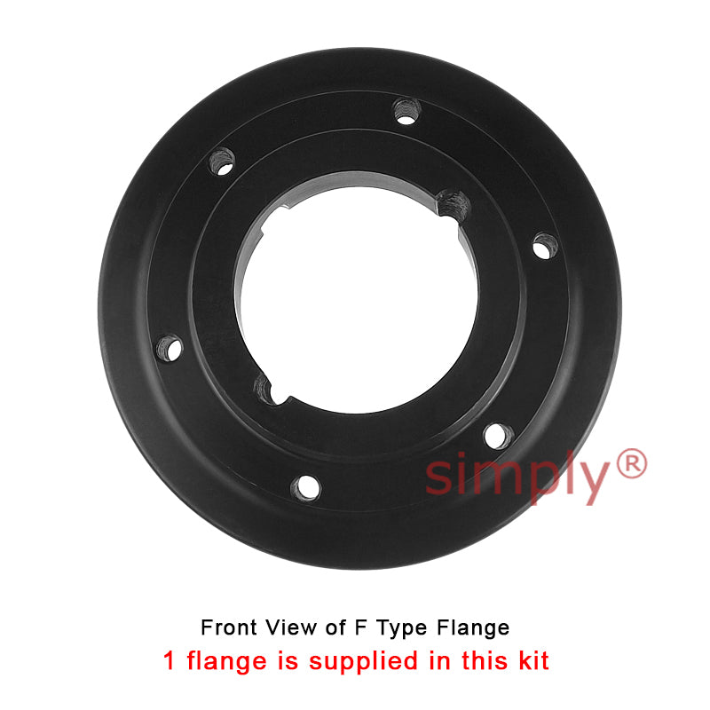 Major Brand F120F/F120B Inner Facing Taper Bore/Pilot Bored Type Tyre Drive Coupling Assembly with Natural Rubber Tyre