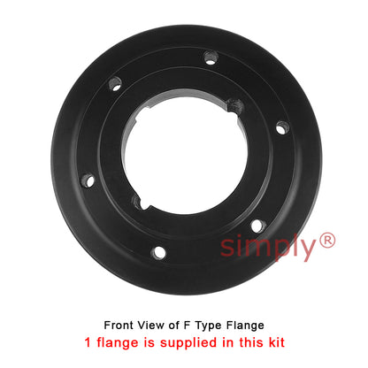 Major Brand F120F/F120B Inner Facing Taper Bore/Pilot Bored Type Tyre Drive Coupling Assembly with Natural Rubber Tyre