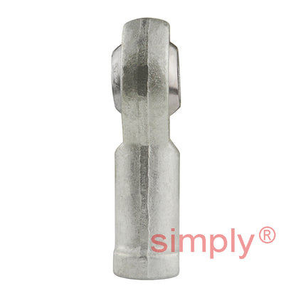 Branded FBL-16CG Left Hand Metric Steel / Bronze Lined Maintenance Required Plain Female Rod End M16x1.5 Thread - Allow 7-10 Days