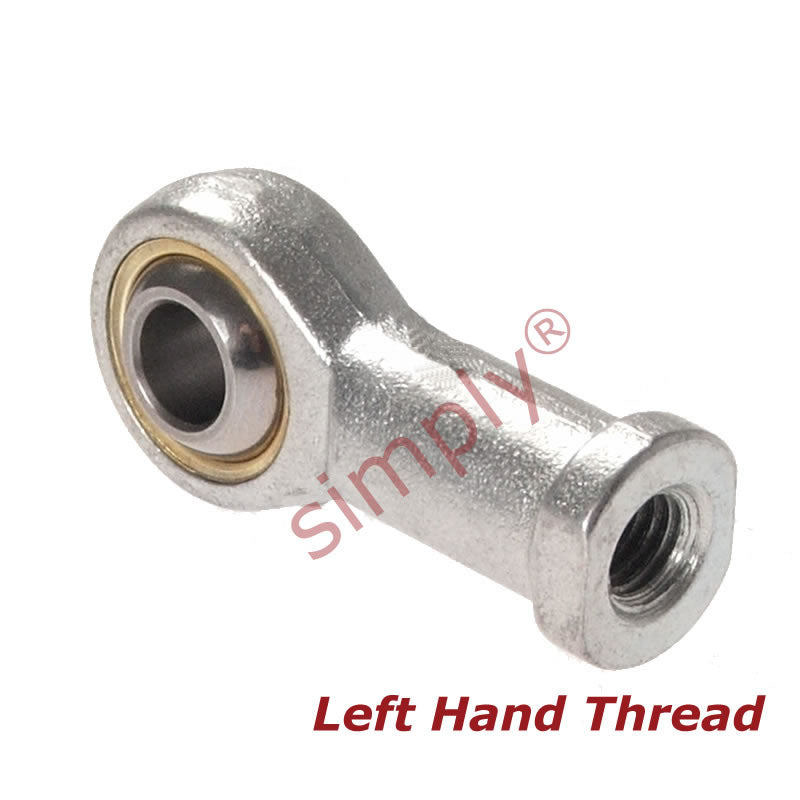 Branded FBL-M16 Left Hand Metric Steel / Bronze Lined Maintenance Required Plain Female Rod End M16x2 Thread