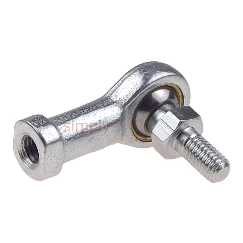 Branded FBL-M05S Left Hand Metric Steel / Bronze Lined Maintenance Required Studded Female Rod End M5x0.8 Thread - Allow 7-10 Days