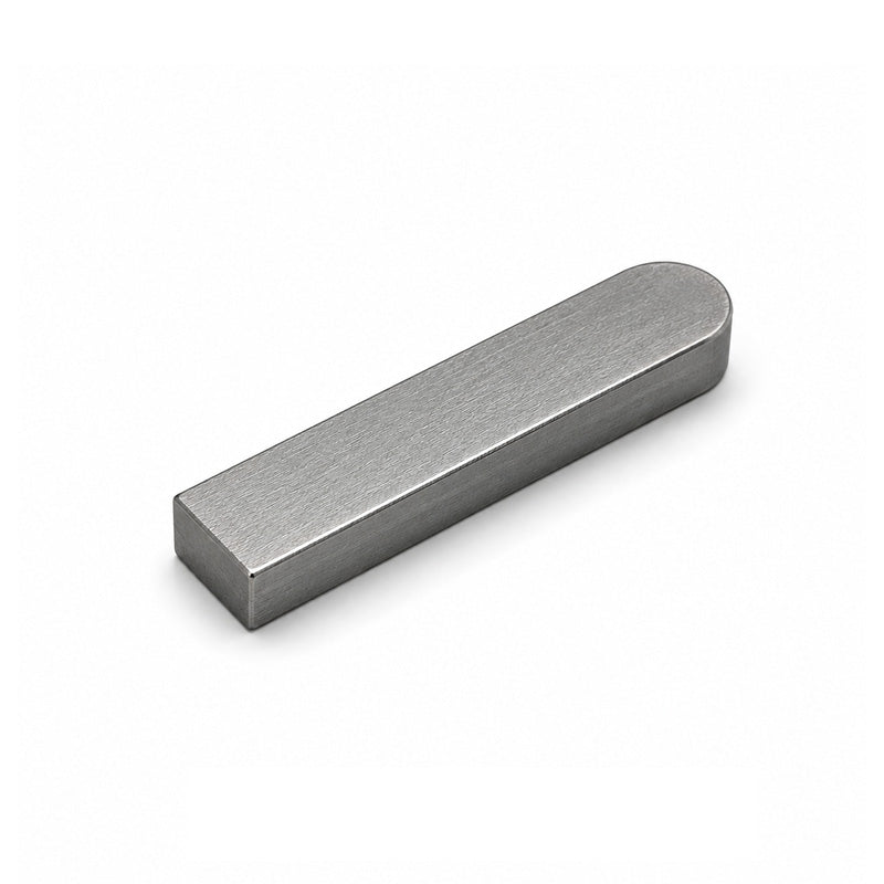 Imperial Carbon Steel DIN6885 Feather Key with 1 Rounded End 5/8x5/8x3-7/8 inch - Allow 2-3 Days