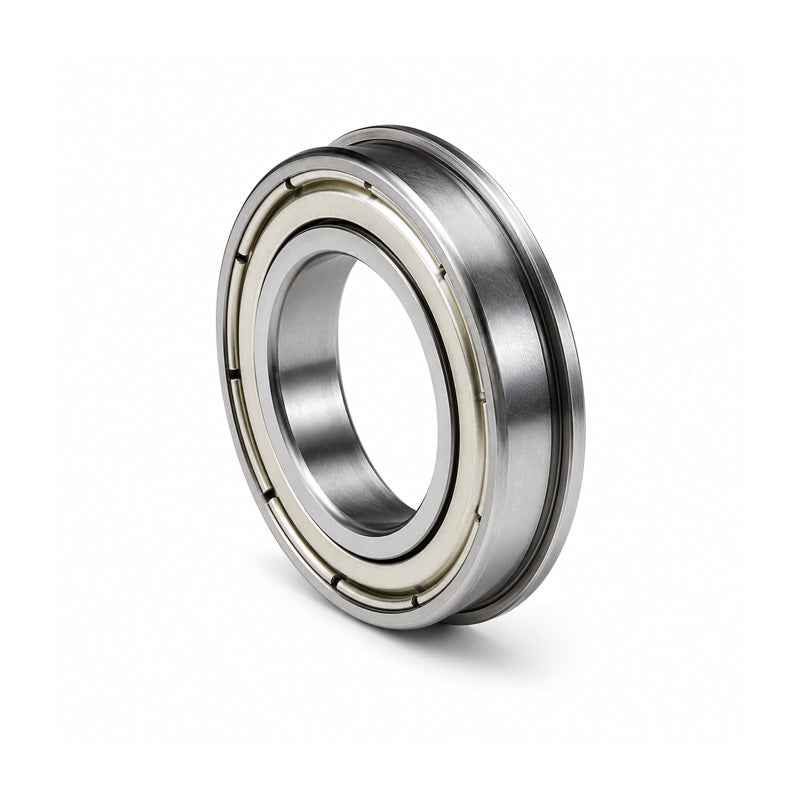 F6802ZZ Budget Metal Shielded Flanged Thin Section Deep Groove Ball Bearing 15x24x5mm