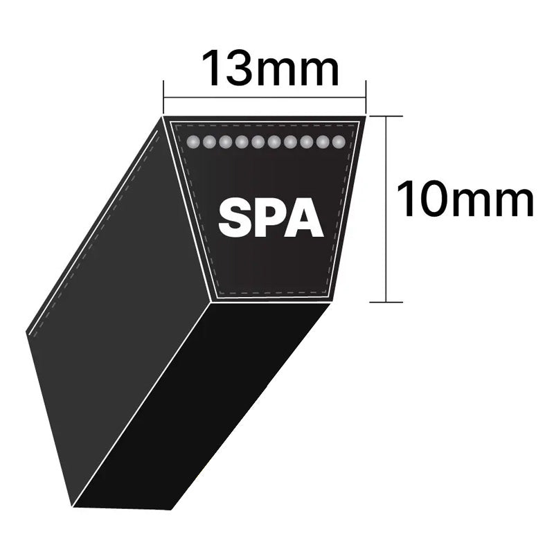 FSPA1650 SPA Section Anti Static Fire Resistant Wrapped V-Belt 13x10mm