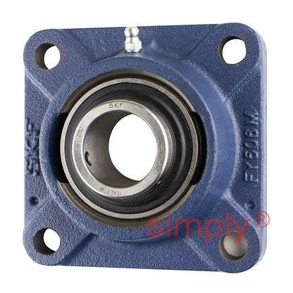 SKF FY30TR Square Cast Housing with Grub Screw 30mm Insert 