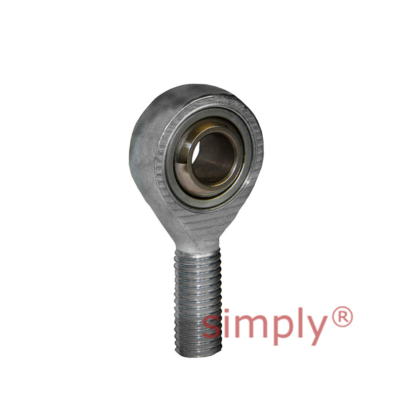 Fluro GALSW50 Left Hand Zinc Plated Steel / PTFE Lined Maintenance Free Male Plain Rod End M48x2 Thread