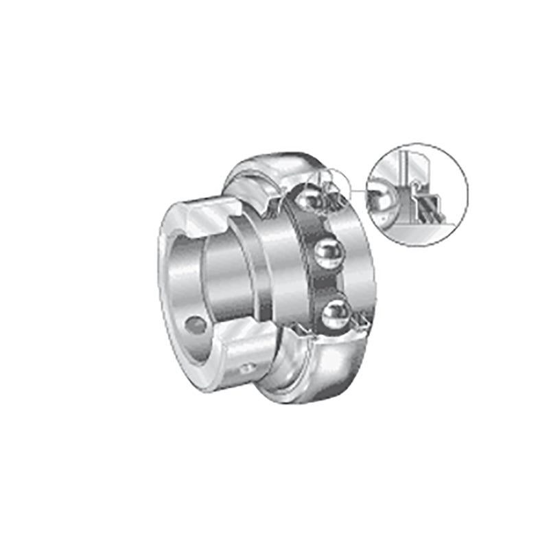 INA GE80XLKTTB Metric Spherical Outer Bearing Insert with T Seals and Eccentric Collar 80x140x70.7mm