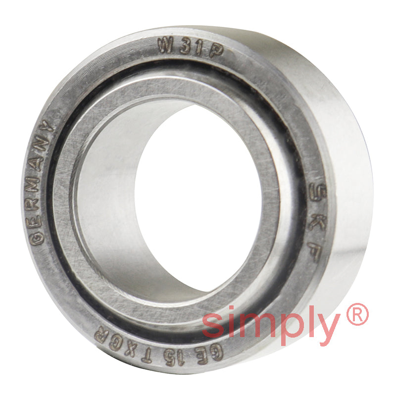 SKF GE15TXGR Maintenance Free Spherical Plain Bearing Steel / PTFE Fabric 15x26x12x9mm