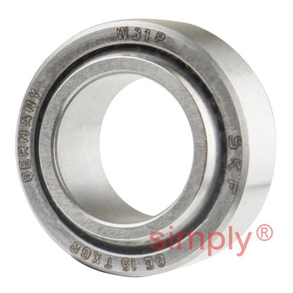 SKF GE15TXGR Maintenance Free Spherical Plain Bearing Steel / PTFE Fabric 15x26x12x9mm