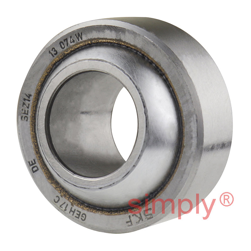 SKF GEH17C Maintenance Free Spherical Plain Bearing Steel / Bronze 17x35x20x12mm