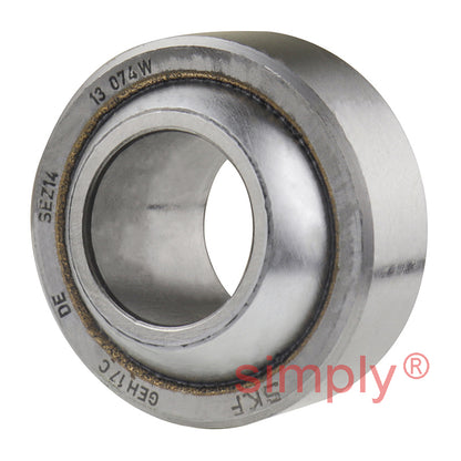 SKF GEH17C Maintenance Free Spherical Plain Bearing Steel / Bronze 17x35x20x12mm