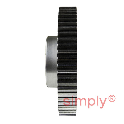 Drive-Flex P44-5M-25 - 5mm Pitch 44 Tooth Flangeless HTD Type Aluminium Pilot Bore Timing Pulley for 25mm Wide Belts