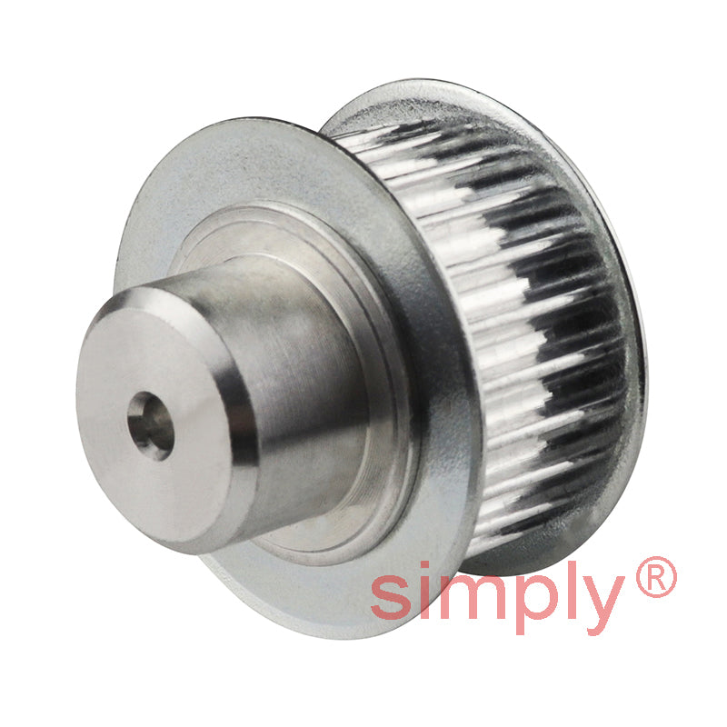 P10-3M-09F - 3mm Pitch 10 Tooth Flanged HTD Type Aluminium Timing Pulley for 9mm Wide Belts