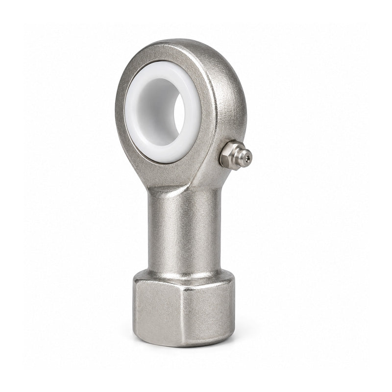 Fluro GIRSW12BO Right Hand Stainless Steel / PTFE Lined Maintenance Free Studded Female Rod End M12 Thread