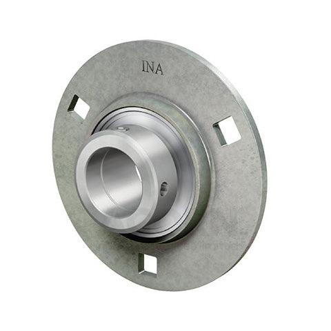 INA GRA30XL Three Bolt Sheet Steel Round Housing with Eccentric Collar Insert 30mm Bore