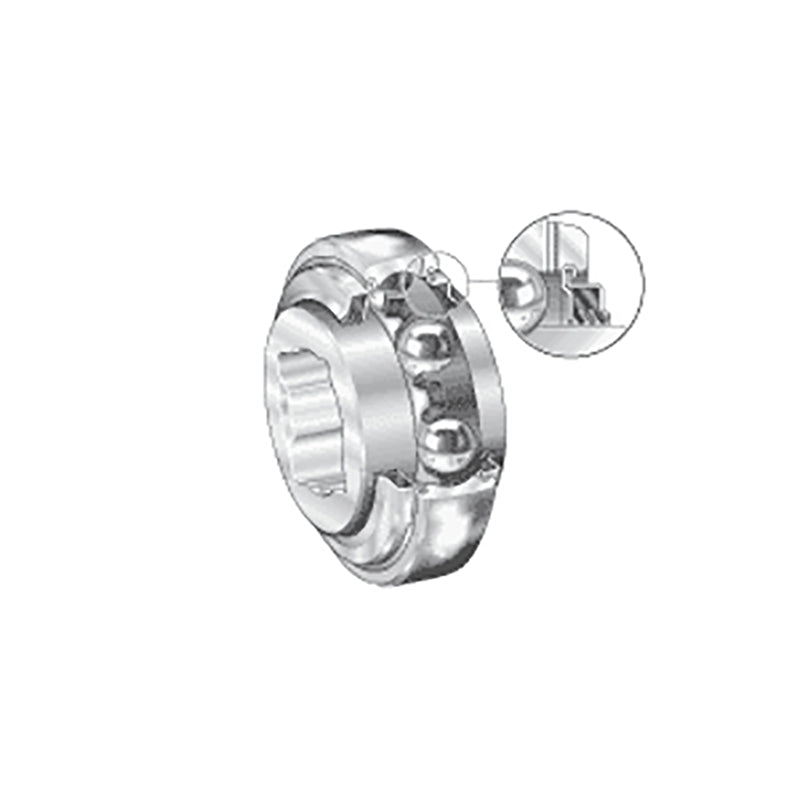 INA GVK100208KTTBAS2/V Imperial Spherical Outer Square Bore Bearing Insert with T Seals 1 inch Bore