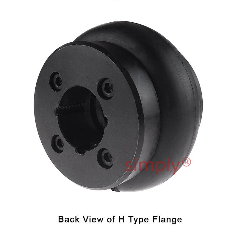 Major Brand F40H/F40B Outer Facing Taper Bore/Pilot Bored Tyre Drive Coupling Assembly with Fire Resistant Antistatic (F.R.A.S) Tyre