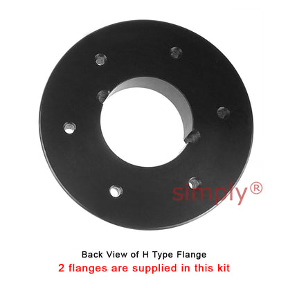 Major Brand F80H/F80H Outer Facing Taper Bores Type Tyre Drive Coupling Assembly with Natural Rubber Tyre