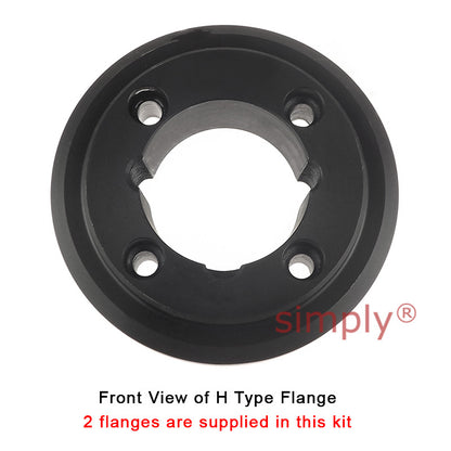 Major Brand F50H/F50H Outer Facing Taper Bores Type Tyre Drive Coupling Assembly with Fire Resistant Antistatic (F.R.A.S) Tyre