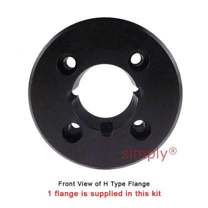 Major Brand F40H/F40F Inner/Outer Facing Taper Bores Type Tyre Drive Coupling Assembly with Natural Rubber Tyre