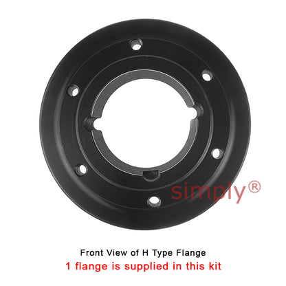 Major Brand F120H/F120B Outer Facing Taper Bore/Pilot Bored Tyre Drive Coupling Assembly with Natural Rubber Tyre