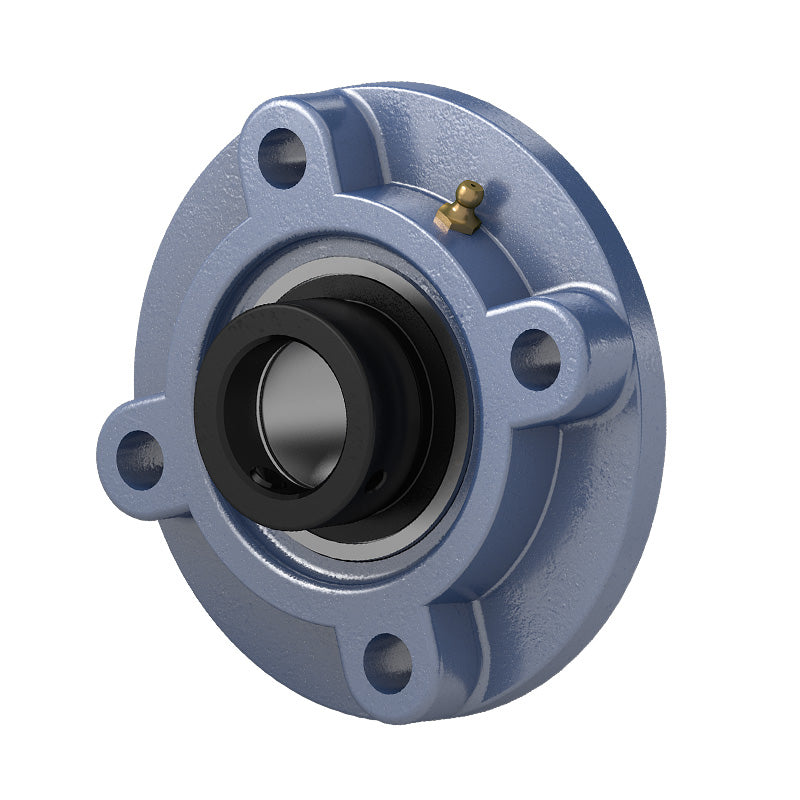 HCFC214-43 Imperial Four Bolt Cast Iron Round Flanged Housing with 2-11/16 inch Eccentric Collar Insert