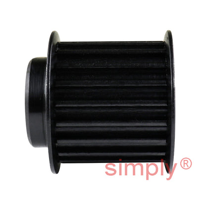 P12-5M-15F - 5mm Pitch 12 Tooth Flanged HTD Type Steel Timing Pulley for 15mm Wide Belts