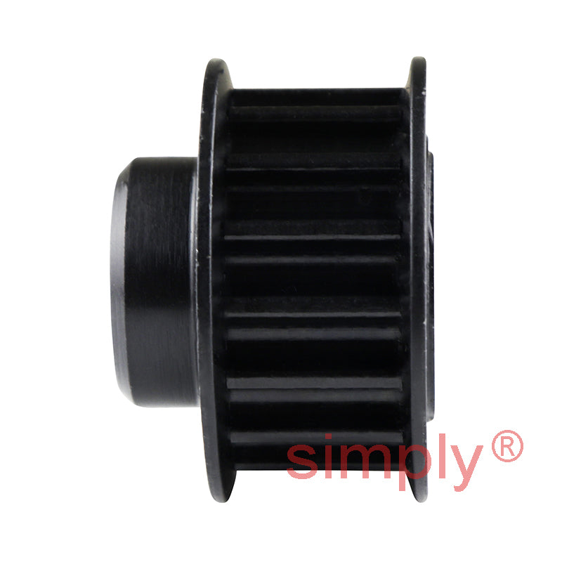 P15-5M-09F - 5mm Pitch 15 Tooth Flanged HTD Type Steel Pilot Bore Timing Pulley for 9mm Wide Belts