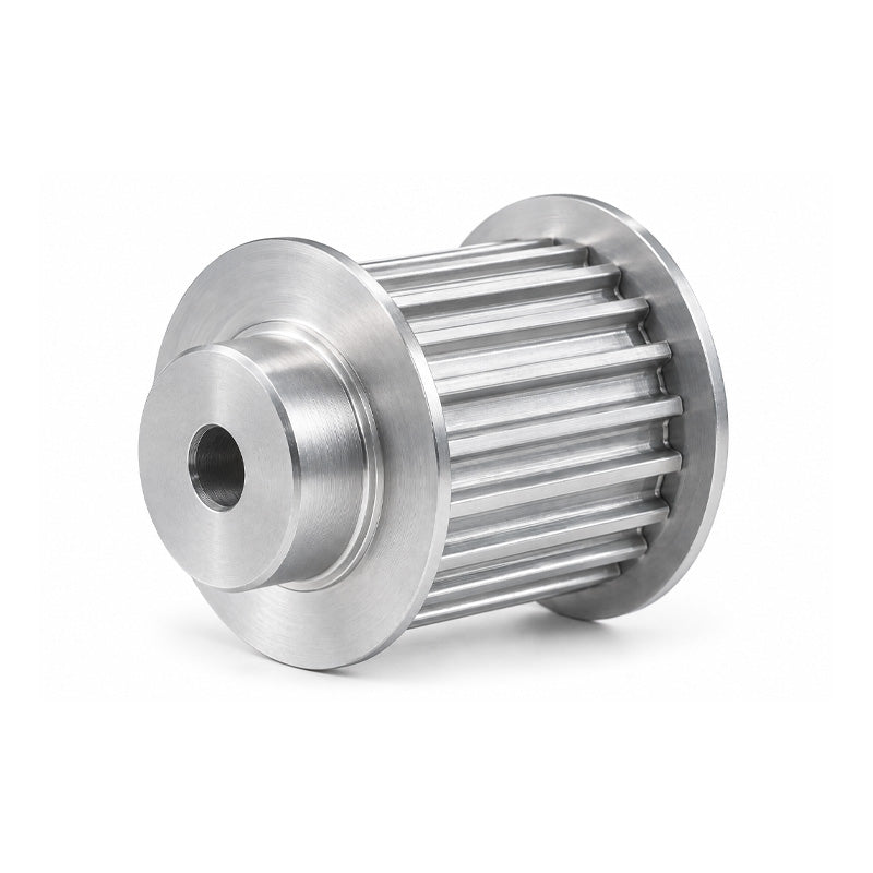 P16-3M-15F - 3mm Pitch 16 Tooth Flanged HTD Type Aluminium Pilot Bore Timing Pulley for 15mm Wide Belts