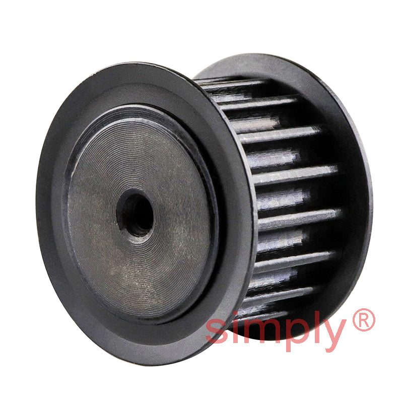 P18-5M-15F - 5mm Pitch 18 Tooth Flanged HTD Type Steel Pilot Bore Timing Pulley for 15mm Wide Belts