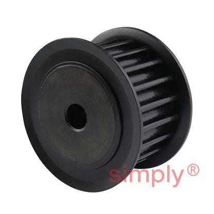 P20-5M-15F - 5mm Pitch 20 Tooth Flanged HTD Type Steel Pilot Bore Timing Pulley for 15mm Wide Belts