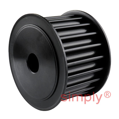P22-8M-30F - 8mm Pitch 22 Tooth Flanged HTD Type Steel Pilot Bore Timing Pulley for 30mm Wide Belts